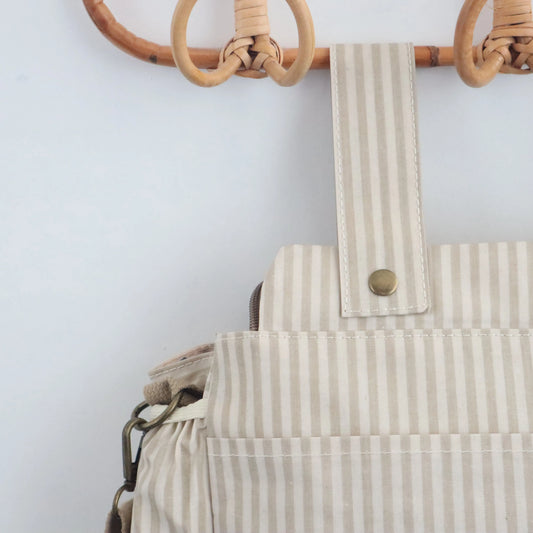 Bags Garden bolso de carrito Bolso organizador de carrito impermeable Rayas Beige Bags Garden Bags Garden