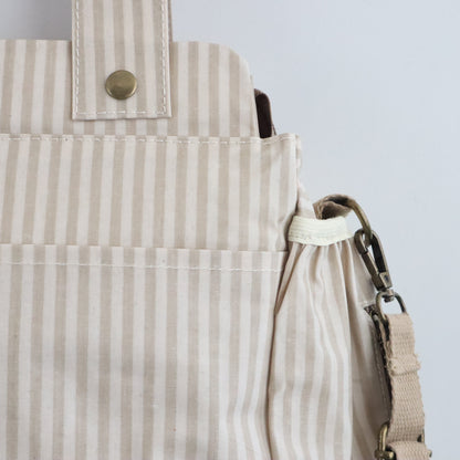 Bags Garden bolso de carrito Bolso organizador de carrito impermeable Rayas Beige Bags Garden Bags Garden