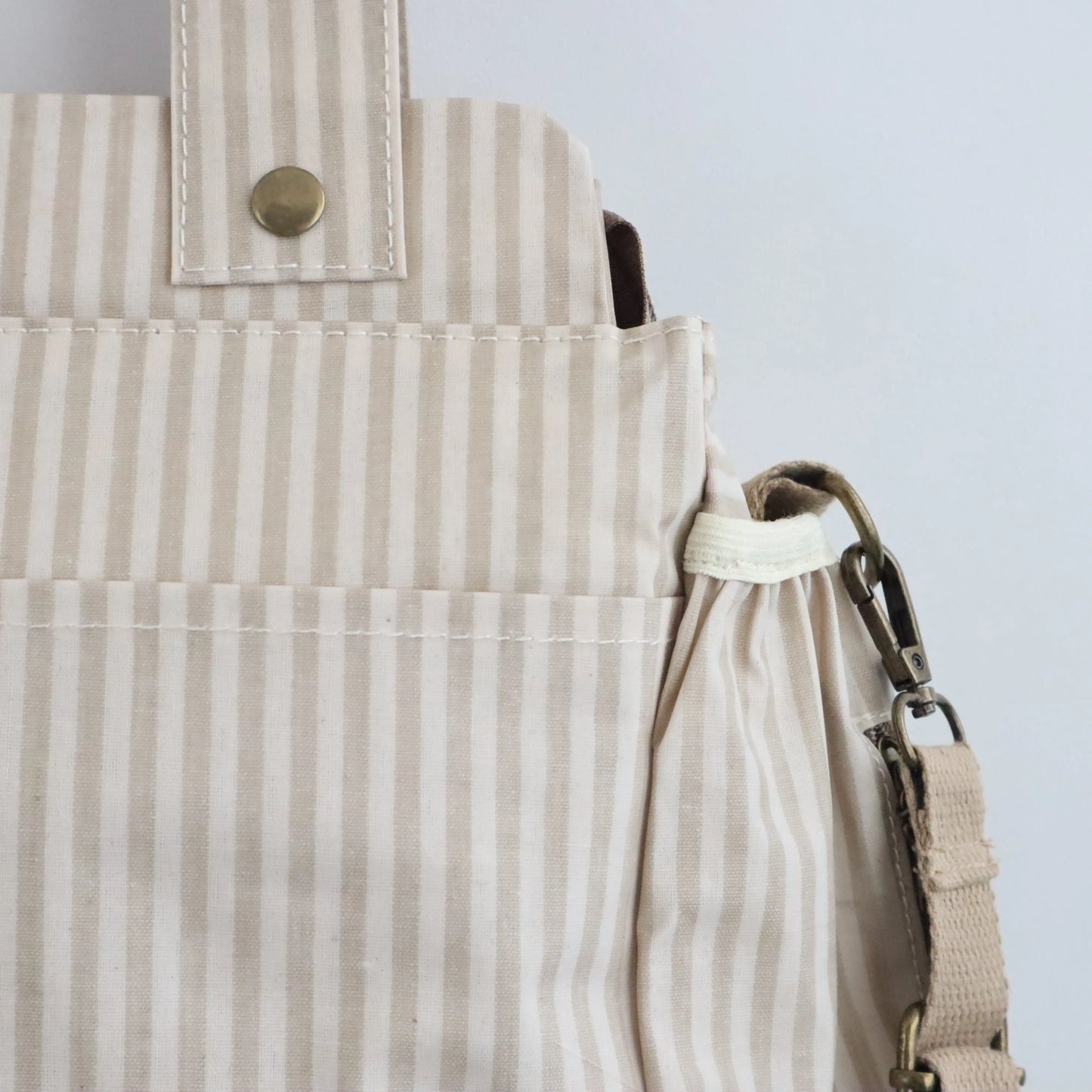 Bags Garden bolso de carrito Bolso organizador de carrito impermeable Rayas Beige Bags Garden Bags Garden