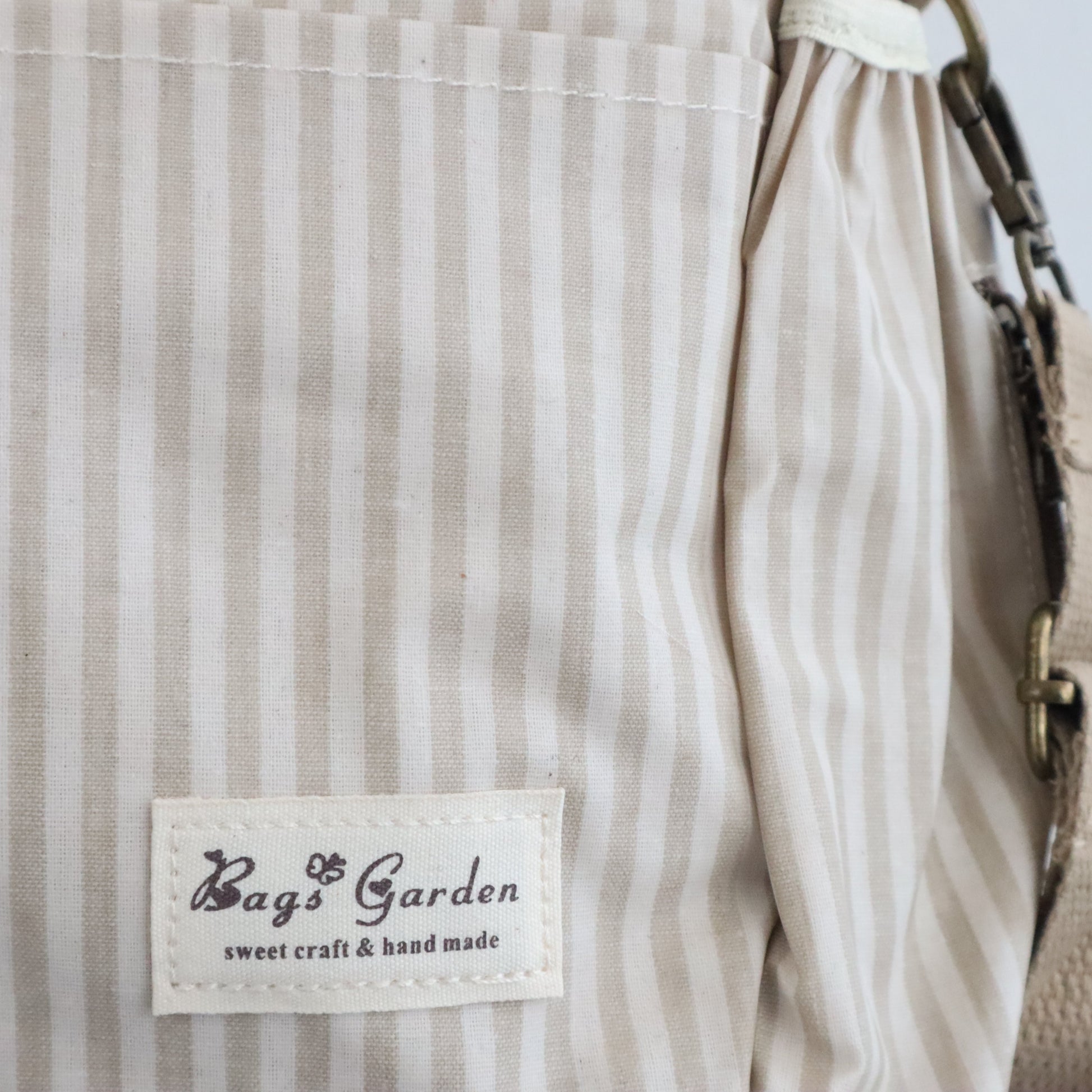 Bags Garden bolso de carrito Bolso organizador de carrito impermeable Rayas Beige Bags Garden Bags Garden