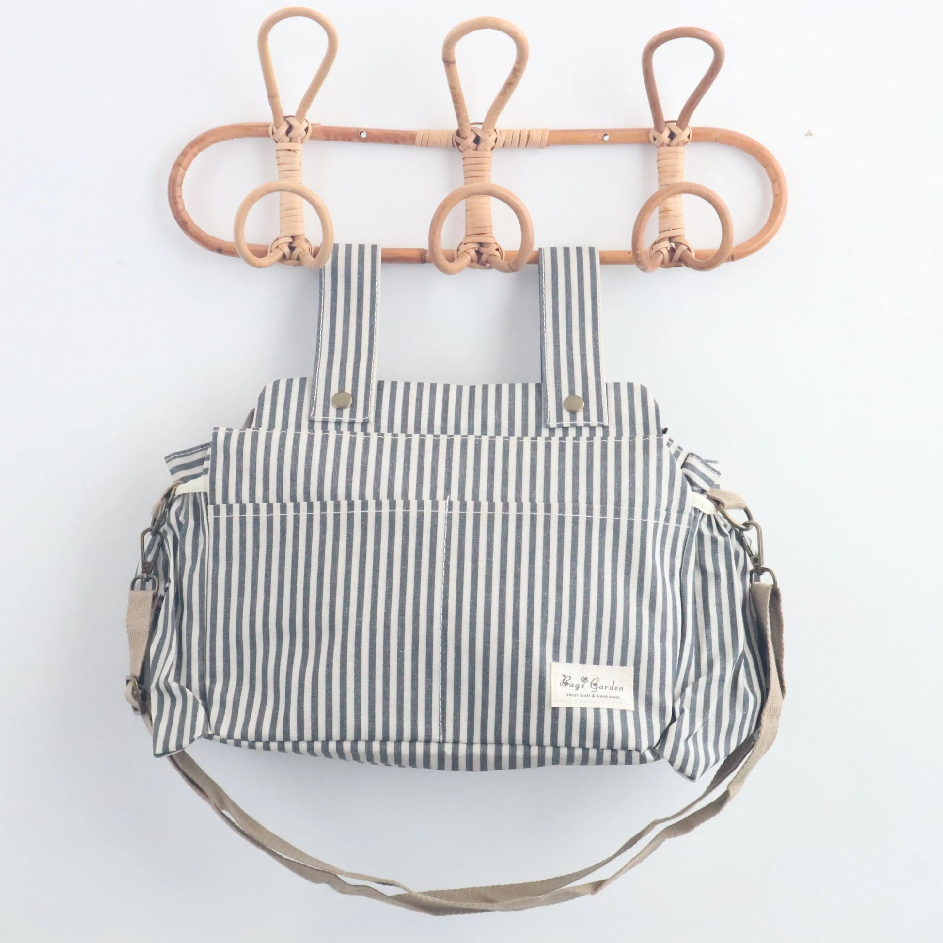 Bags Garden bolso de carrito Bolso organizador de carrito impermeable Rayas Negro Bags Garden Bags Garden
