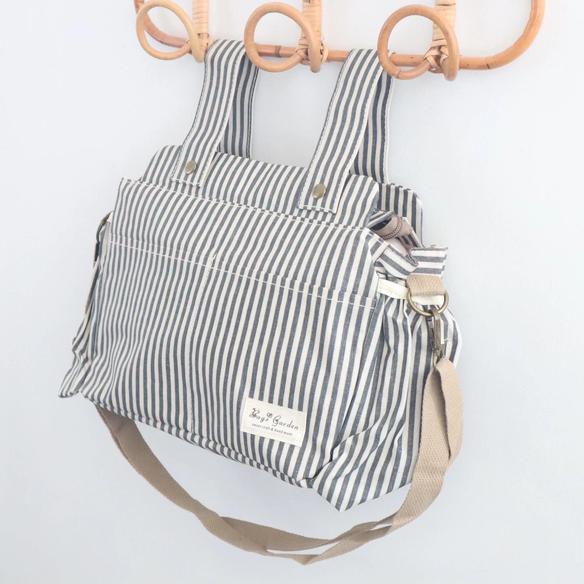 Bags Garden bolso de carrito Bolso organizador de carrito impermeable Rayas Negro Bags Garden Bags Garden