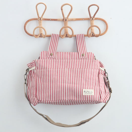 Bags Garden bolso de carrito Bolso organizador de carrito impermeable Rayas Rojo Burdeos Bags Garden Bags Garden