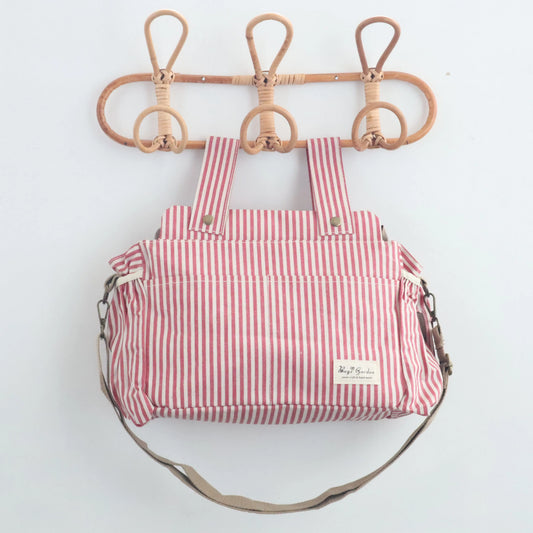 Bags Garden bolso de carrito Bolso organizador de carrito impermeable Rayas Rojo Burdeos Bags Garden Bags Garden