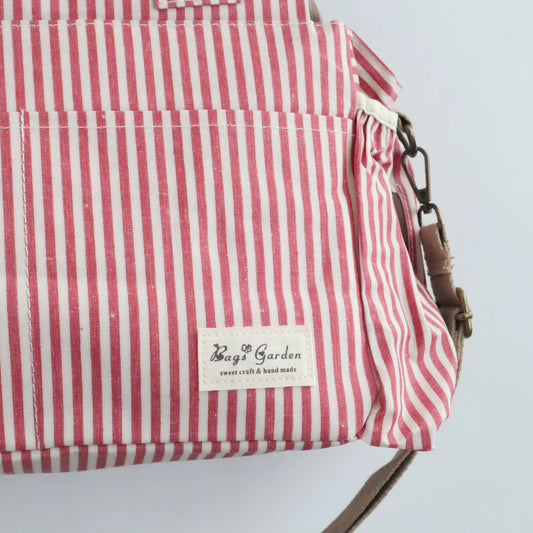 Bags Garden bolso de carrito Bolso organizador de carrito impermeable Rayas Rojo Burdeos Bags Garden Bags Garden