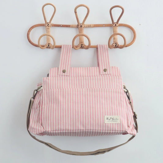 Bags Garden bolso de carrito Bolso organizador de carrito impermeable Rayas Rosa Bags Garden Bags Garden
