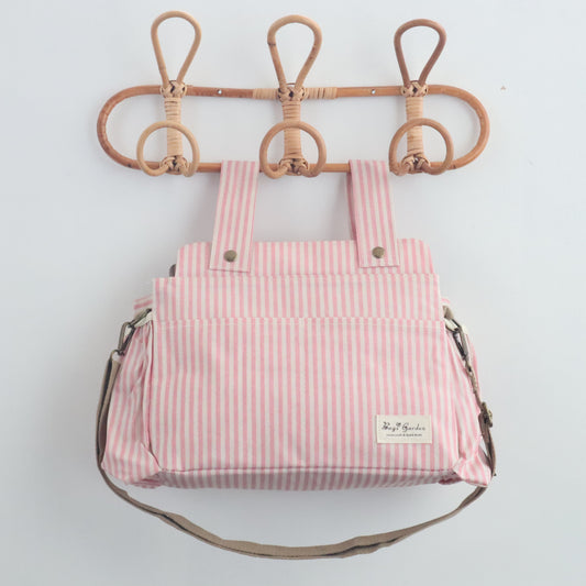 Bags Garden bolso de carrito Bolso organizador de carrito impermeable Rayas Rosa Bags Garden Bags Garden