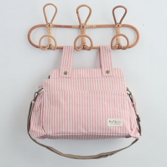 Bags Garden bolso de carrito Bolso organizador de carrito impermeable Rayas Rosa Bags Garden Bags Garden