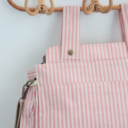 Bags Garden bolso de carrito Bolso organizador de carrito impermeable Rayas Rosa Bags Garden Bags Garden