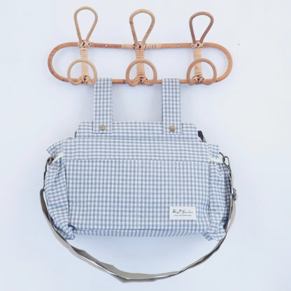 Bags Garden bolso de carrito Bolso organizador de carrito impermeable Vichy Gris Bags Garden Bags Garden