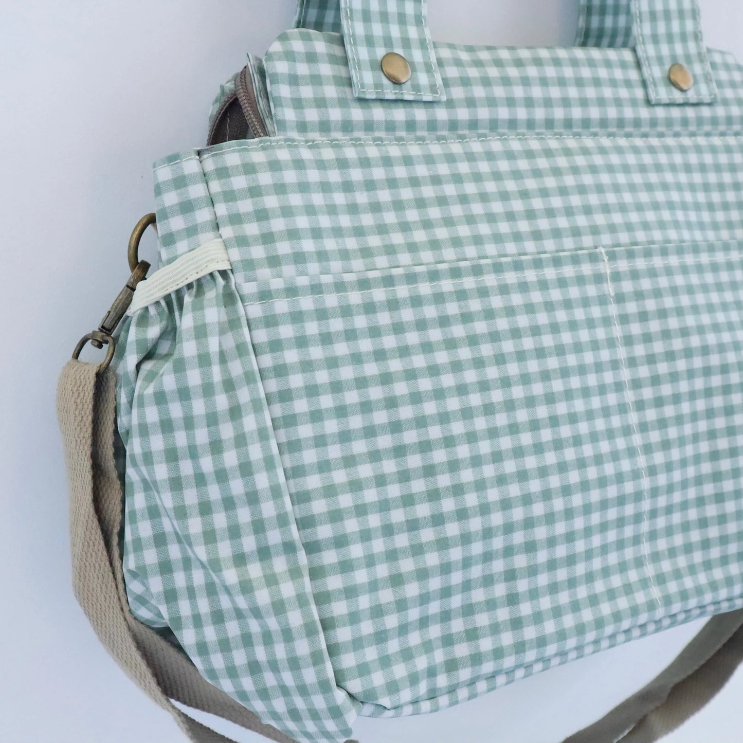 Bags Garden bolso de carrito Bolso organizador de carrito impermeable Vichy Mint Bags Garden Bags Garden