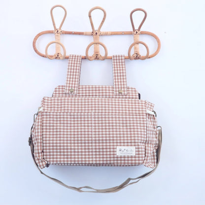 Bags Garden bolso de carrito Bolso organizador de carrito impermeable Vichy Toffee Bags Garden Bags Garden