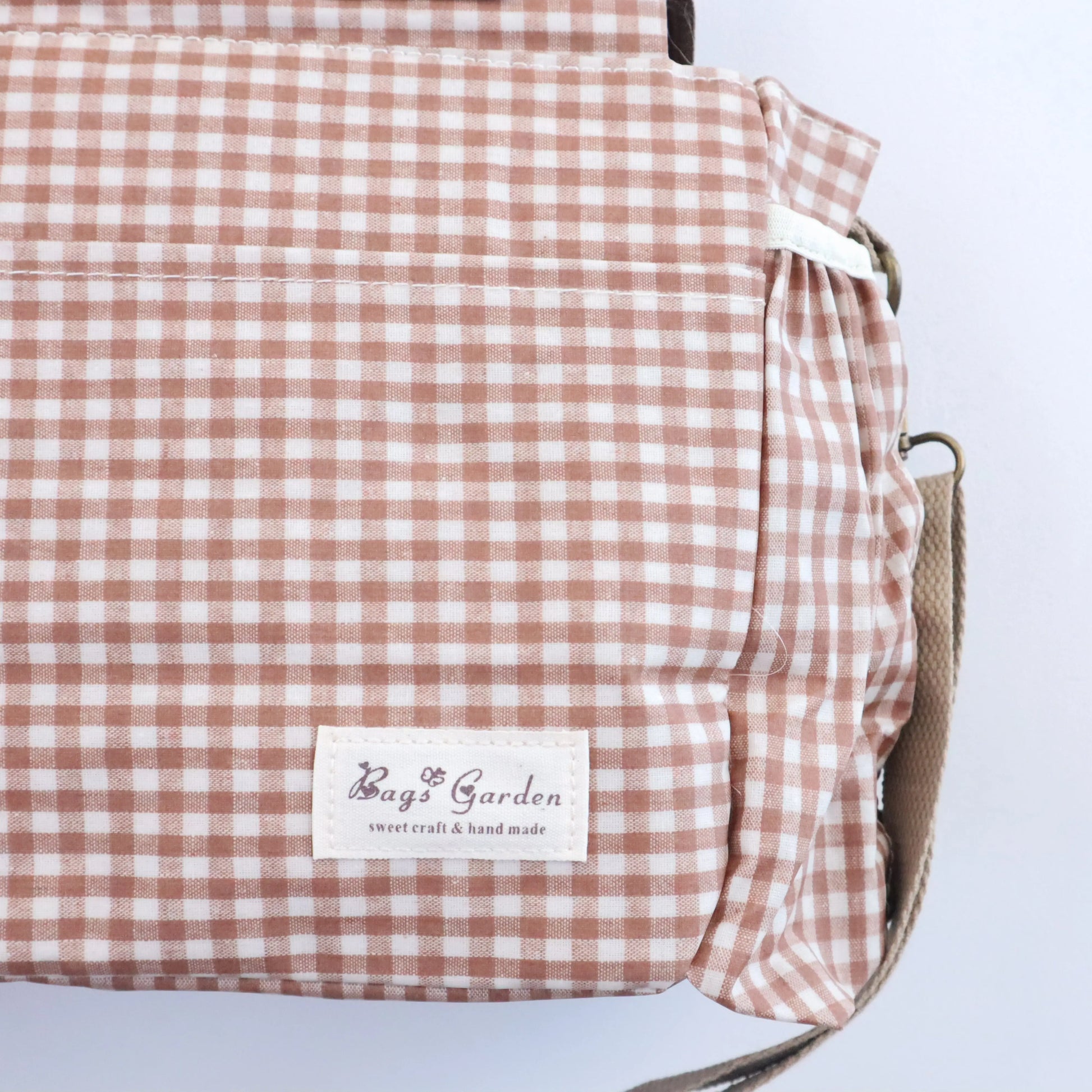 Bags Garden bolso de carrito Bolso organizador de carrito impermeable Vichy Toffee Bags Garden Bags Garden