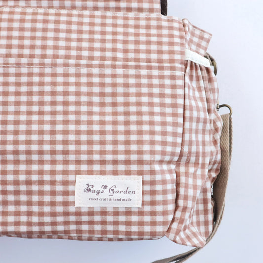 Bags Garden bolso de carrito Bolso organizador de carrito impermeable Vichy Toffee Bags Garden Bags Garden