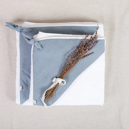 Capa de baño de bebe Capa de baño de bebe Gasa Azul Bapum Kids