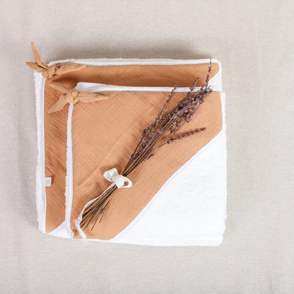 Capa de baño de bebe Capa de baño de bebe Gasa Mostaza Bapum Kids