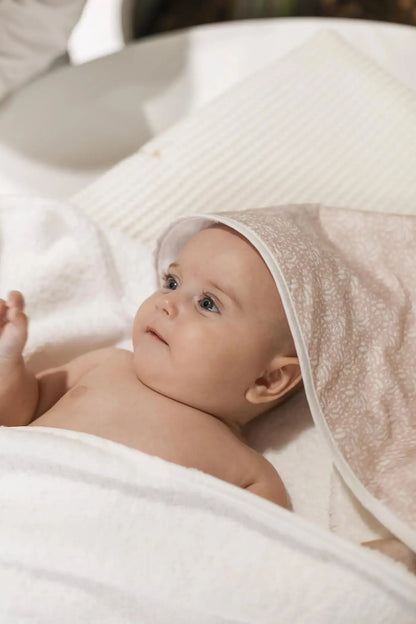 Capa de baño de bebe Capa de baño de bebe Lirios Rosas Bapum Kids