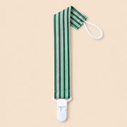 Chupetero de tela con pinza Nantes verde | BAPUM
