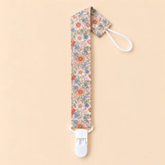 Chupetero de tela con pinza Volterra beige | BAPUM