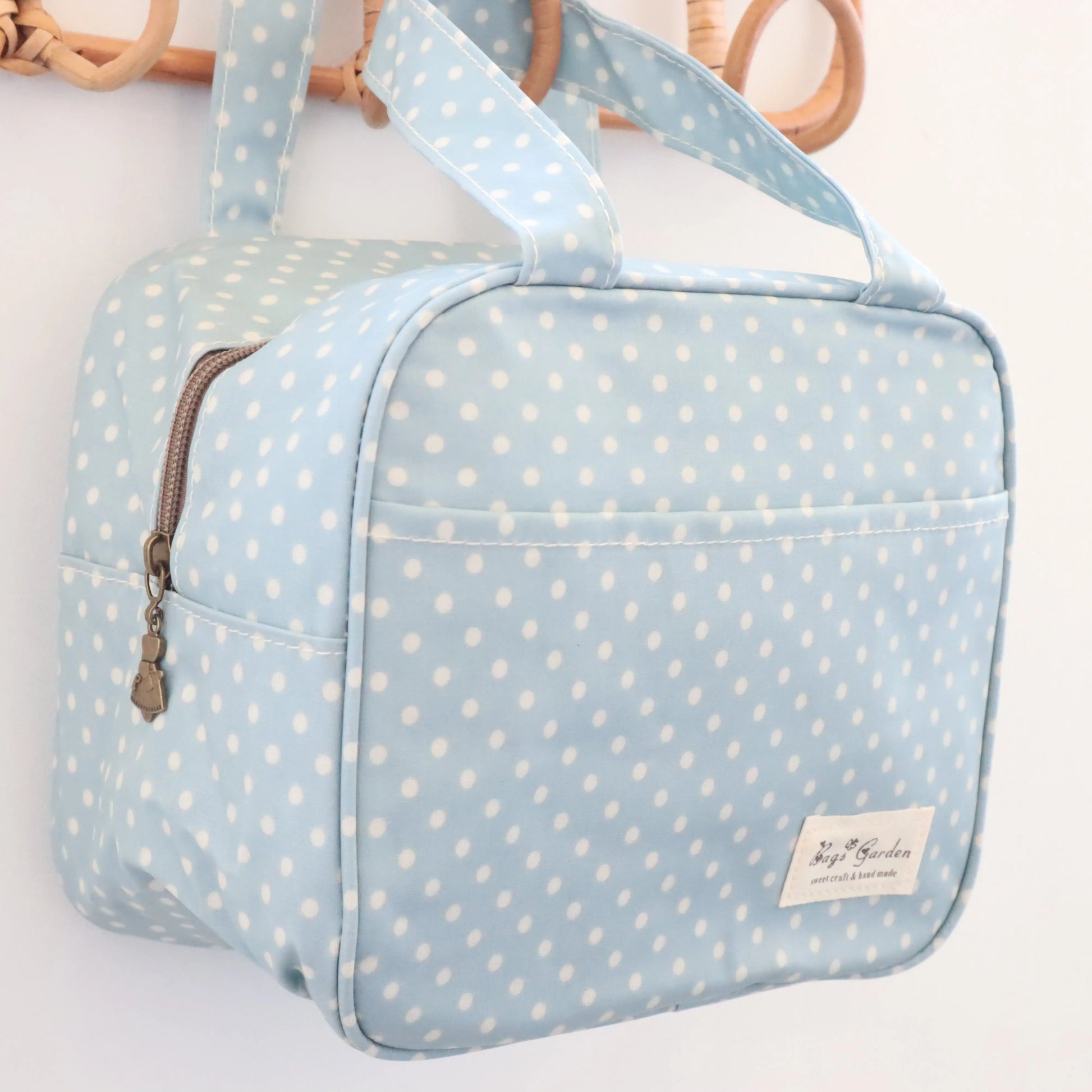 Bags Garden bolso de mano Cofre mini waterproof Lunares Azulado Bags Garden Bags Garden