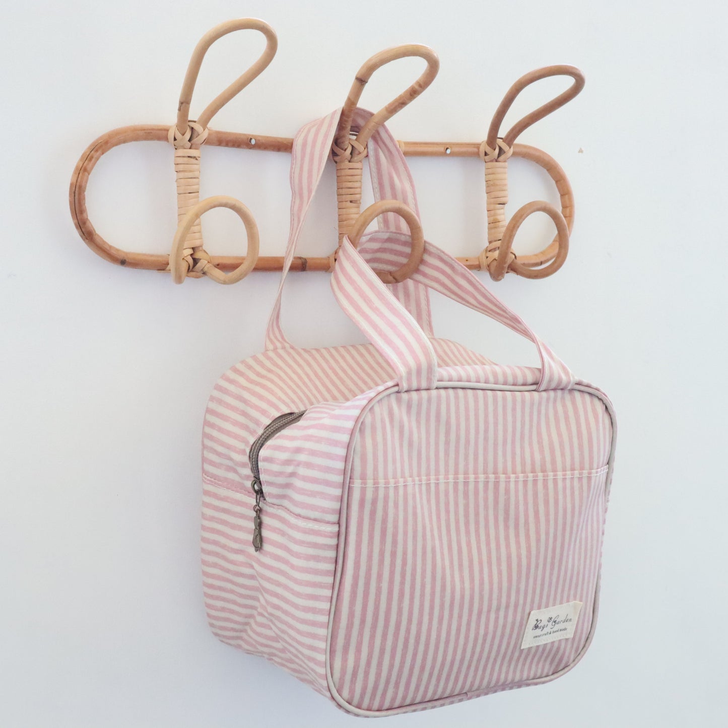 Bags Garden bolso de mano Cofre mini waterproof Rayas Empolvado Bags Garden Bags Garden