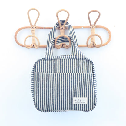 Bags Garden bolso de mano Cofre mini waterproof Rayas Negro Bags Garden Bags Garden