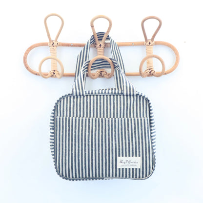 Bags Garden bolso de mano Cofre mini waterproof Rayas Negro Bags Garden Bags Garden
