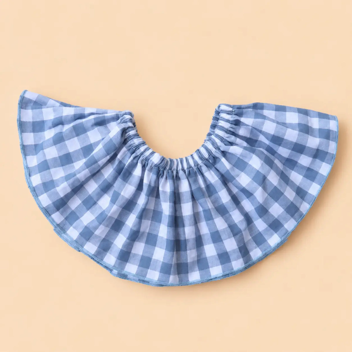 Cuello de volante quita y pon Vichy azul | BAPUM