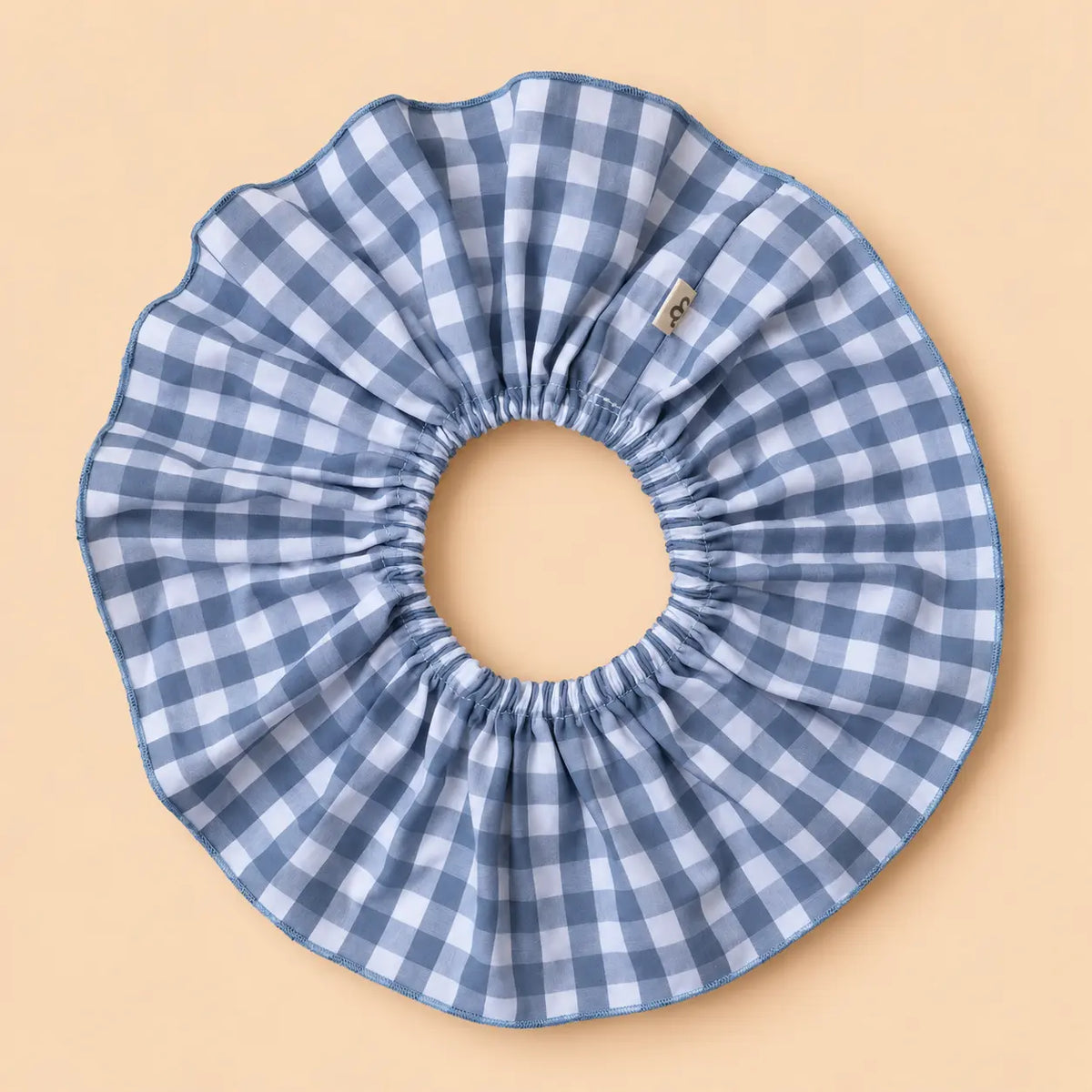 Cuello de volante quita y pon Vichy azul | BAPUM