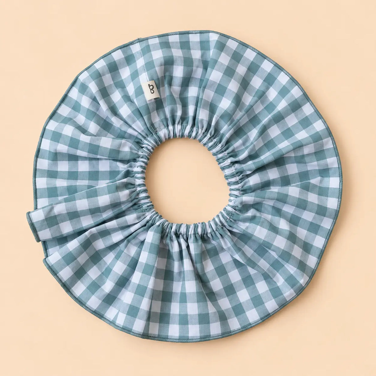 Cuello de volante quita y pon Vichy menta | BAPUM
