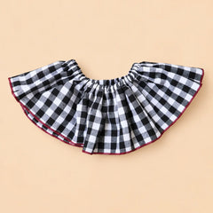 Cuello de volante quita y pon Vichy negro | BAPUM