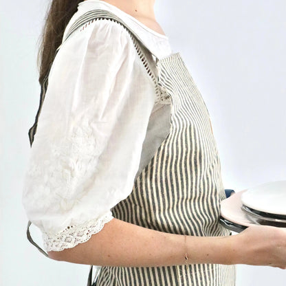 Bags Garden maleta Delantal algodón Vichy Negro Bags Garden Bags Garden