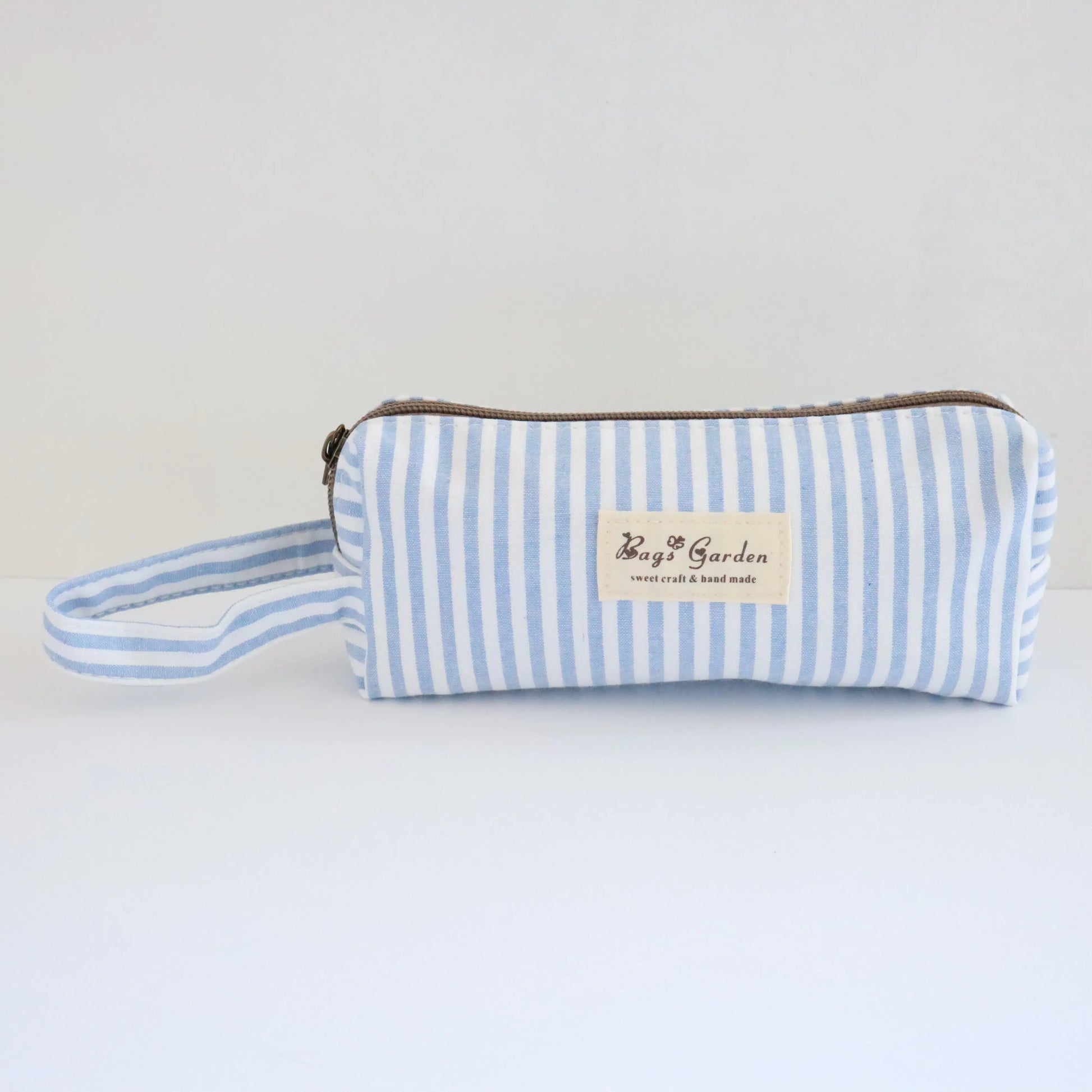 Bags Garden bolso de mano Estuche de Algodón Bags Garden Raya ancha Azulado Bags Garden