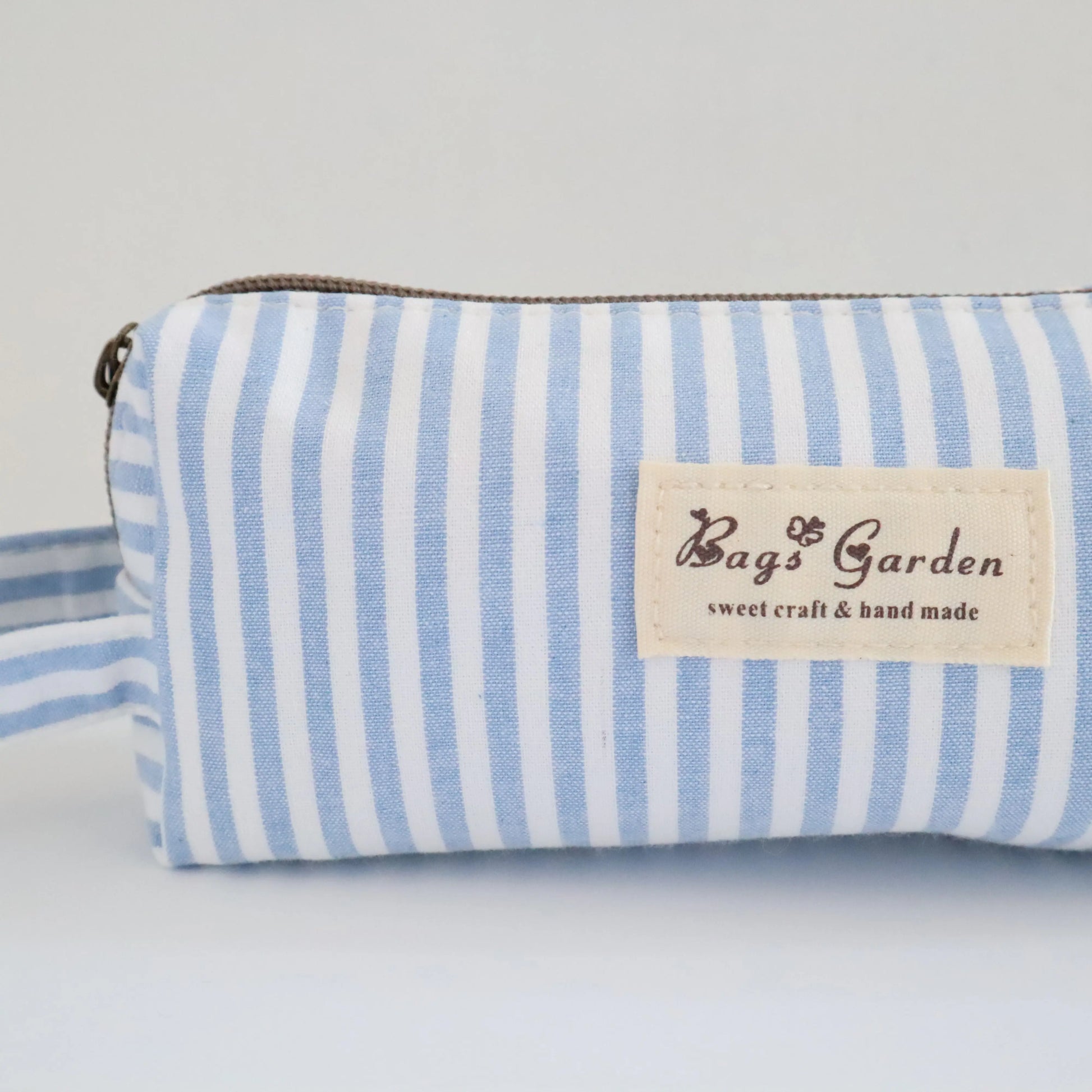 Bags Garden bolso de mano Estuche de Algodón Bags Garden Raya ancha Azulado Bags Garden