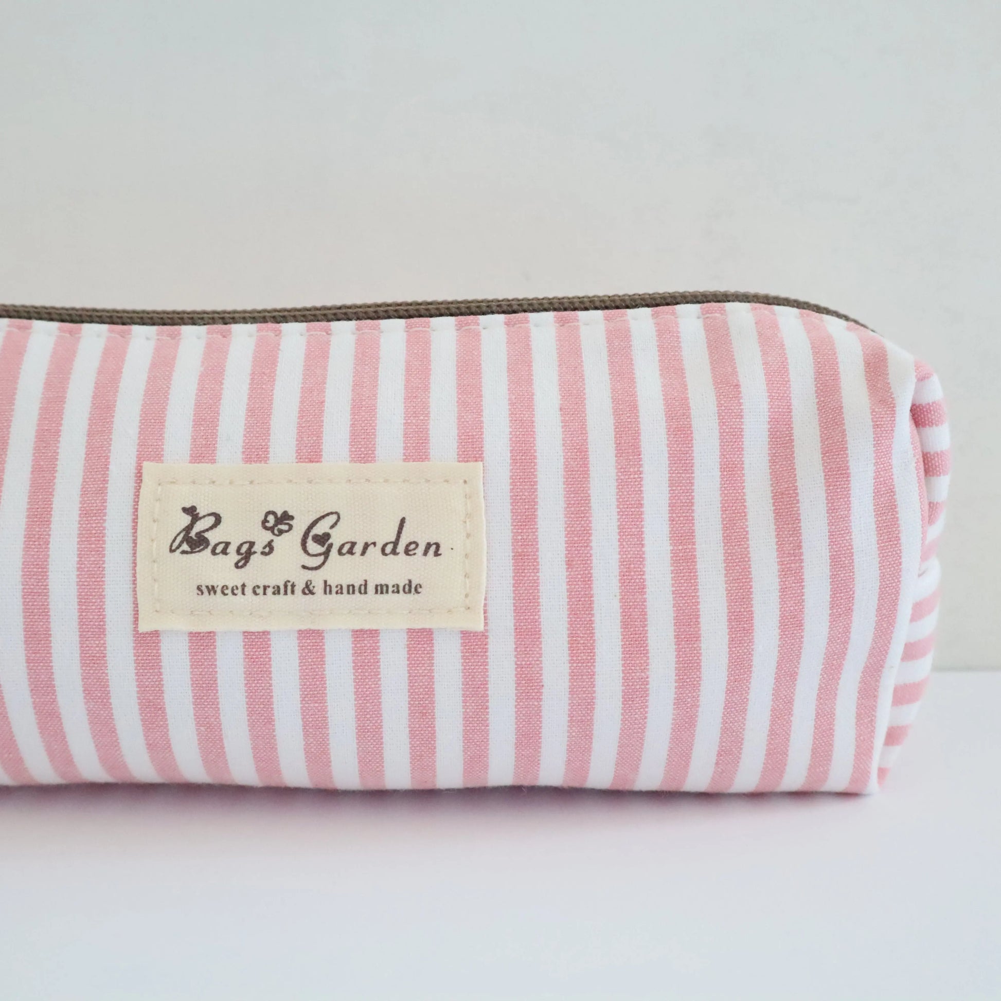 Bags Garden bolso de mano Estuche de Algodón Bags Garden Raya ancha Rosa Bags Garden