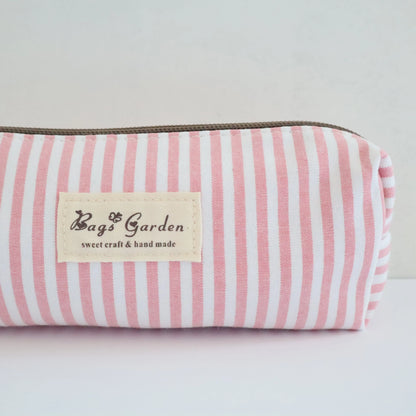 Bags Garden bolso de mano Estuche de Algodón Bags Garden Raya ancha Rosa Bags Garden