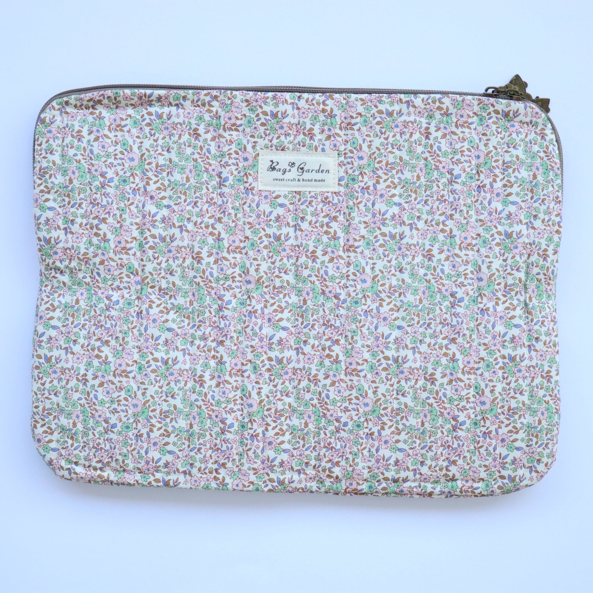 Bags Garden bolso de mano Funda Ordenador portátil 13' algodón Salvia Bags Garden Bags Garden