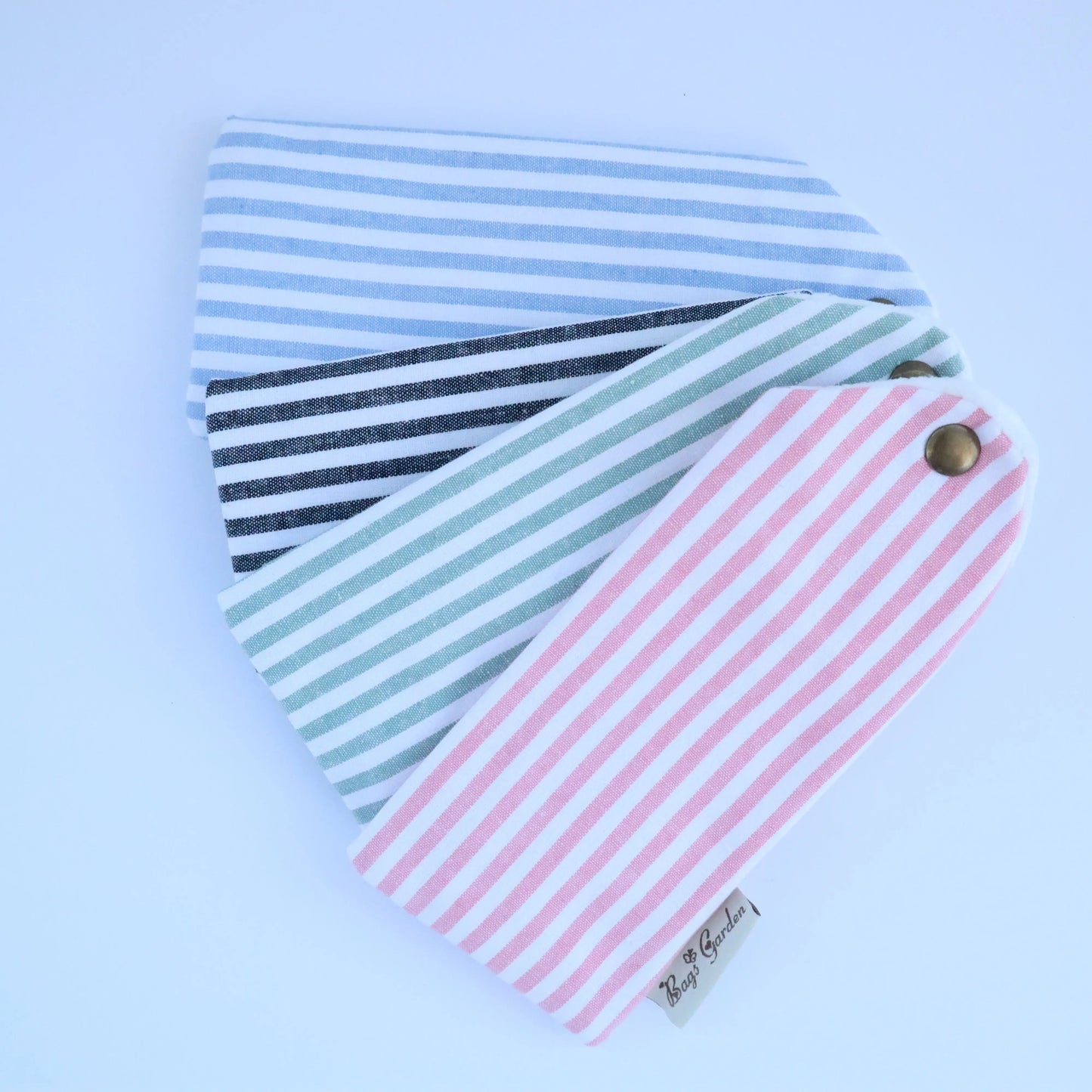 Bags Garden bolso de mano Funda de Gafas de Algodón Bags Garden Raya ancha Rosa Bags Garden