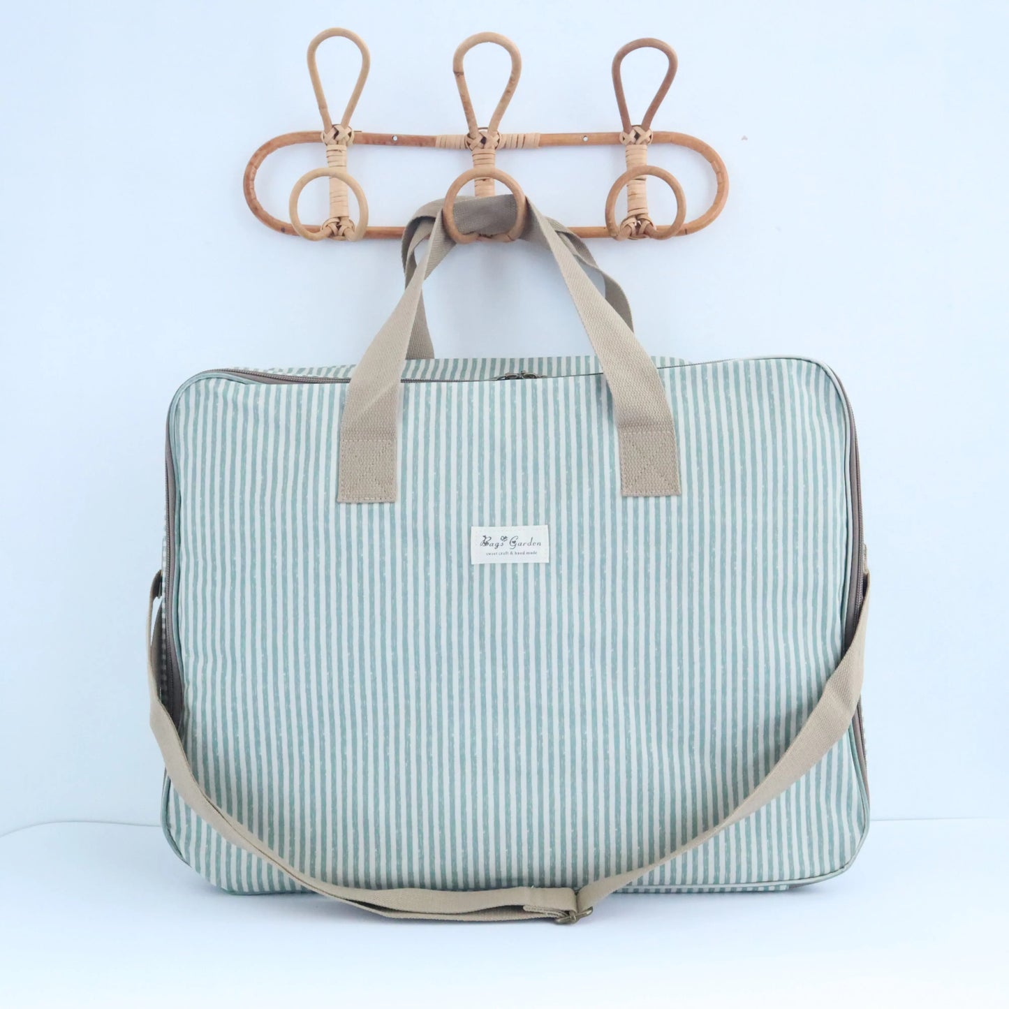 Bags Garden maleta Maleta de maternidad impermeable Bags Garden Rayas Mint Bags Garden