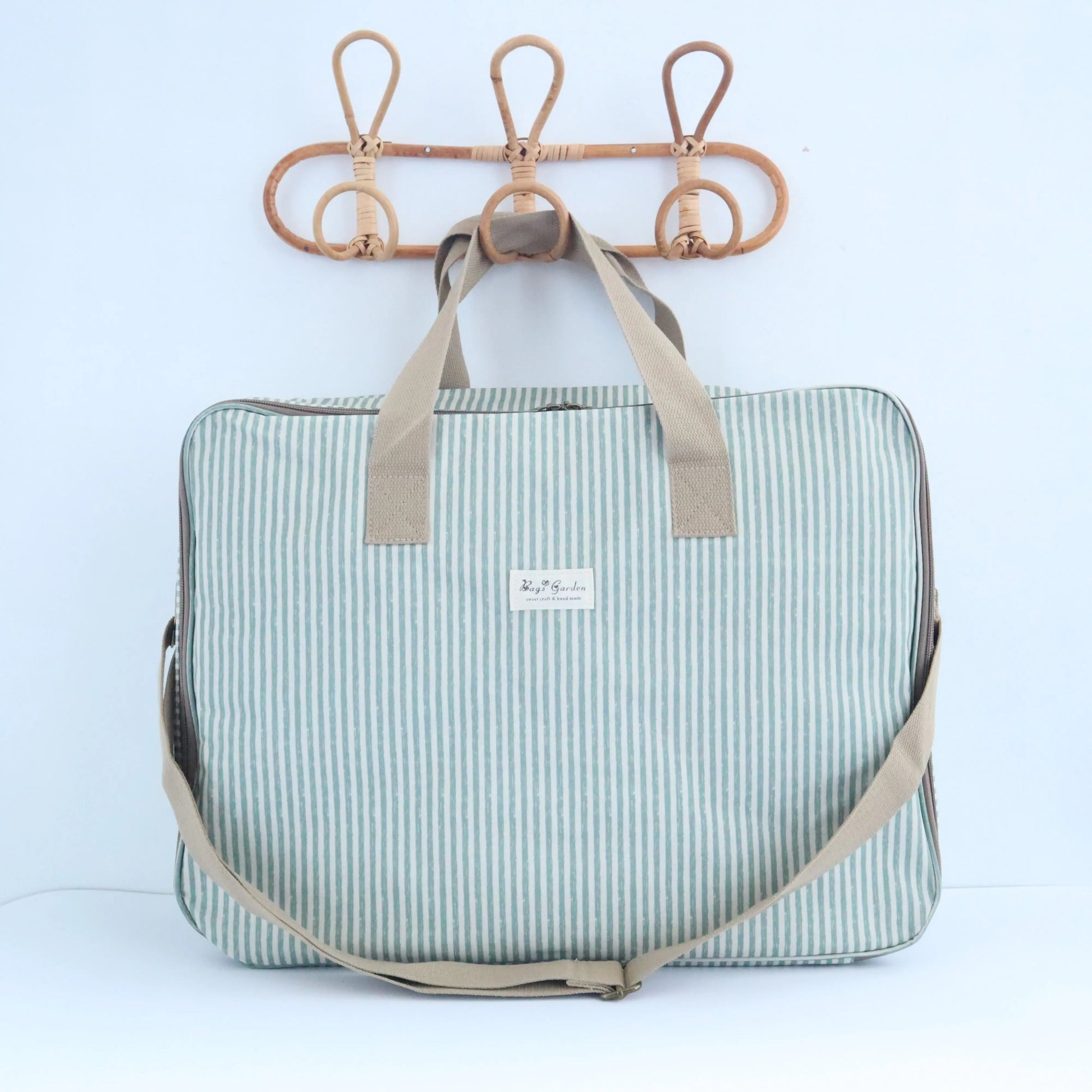 Bags Garden maleta Maleta de maternidad impermeable Bags Garden Rayas Mint Bags Garden