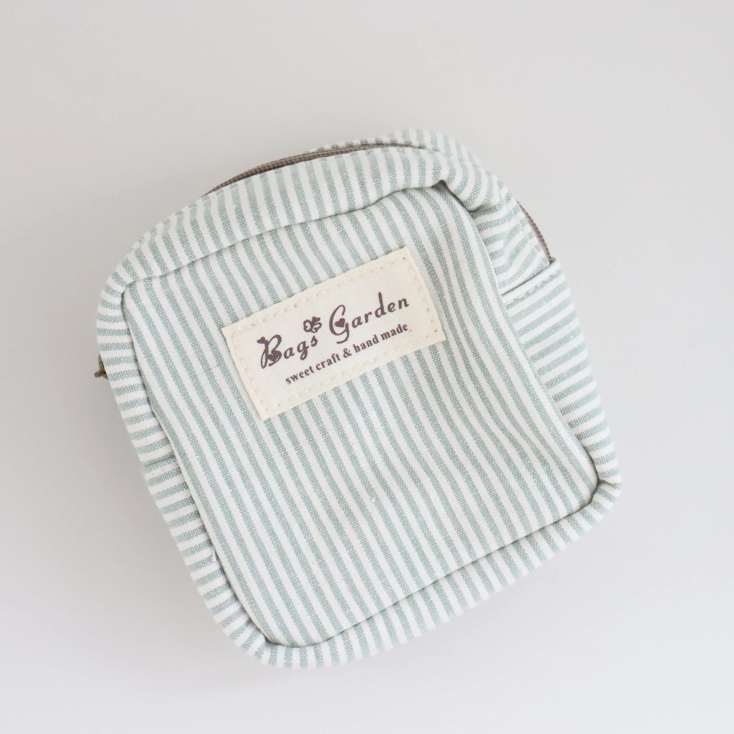 Bags Garden bolso de mano Mini pouch algodón Rayas Mint Bags Garden Bags Garden