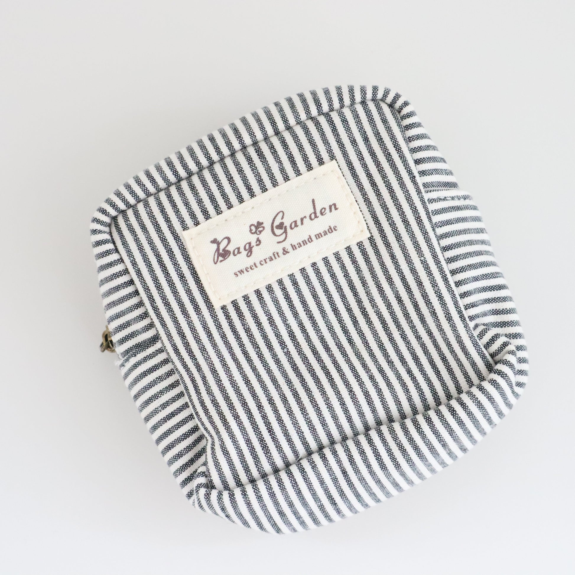 Bags Garden bolso de mano Mini pouch algodón Rayas Negro Bags Garden Bags Garden