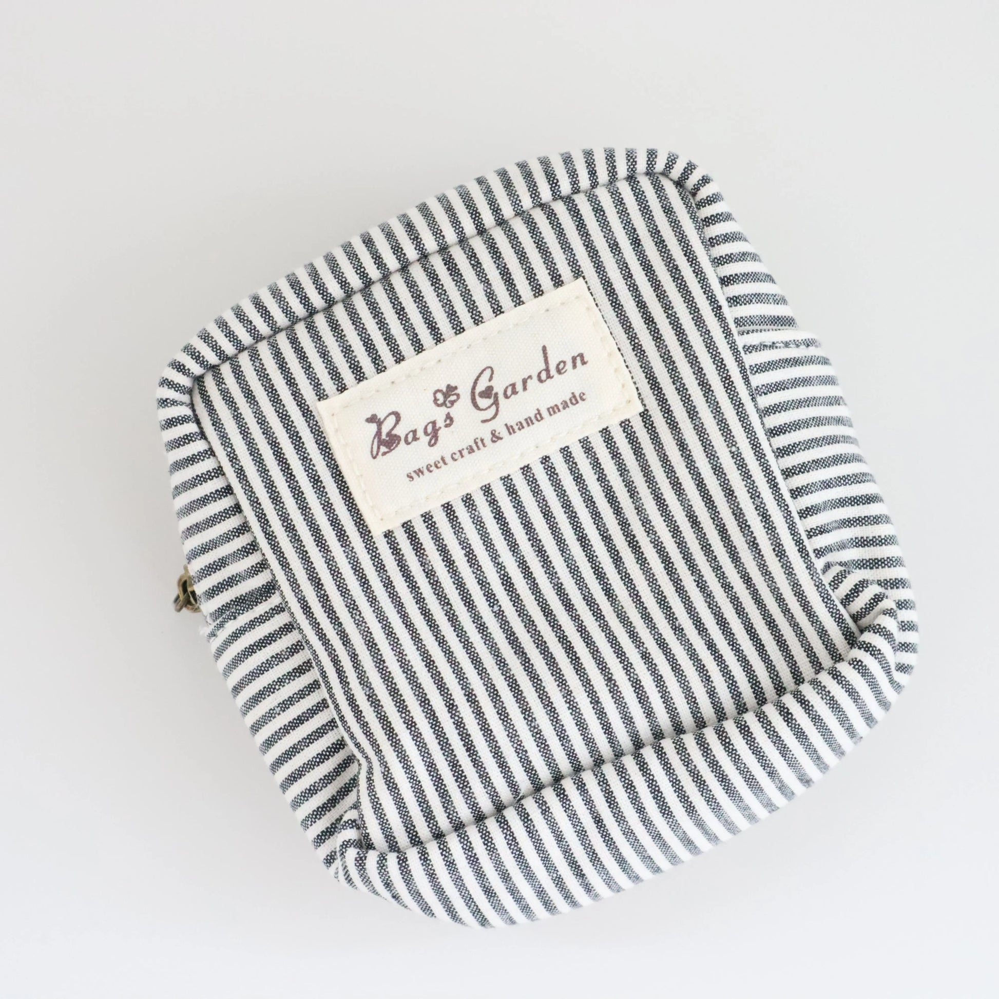 Bags Garden bolso de mano Mini pouch algodón Rayas Negro Bags Garden Bags Garden