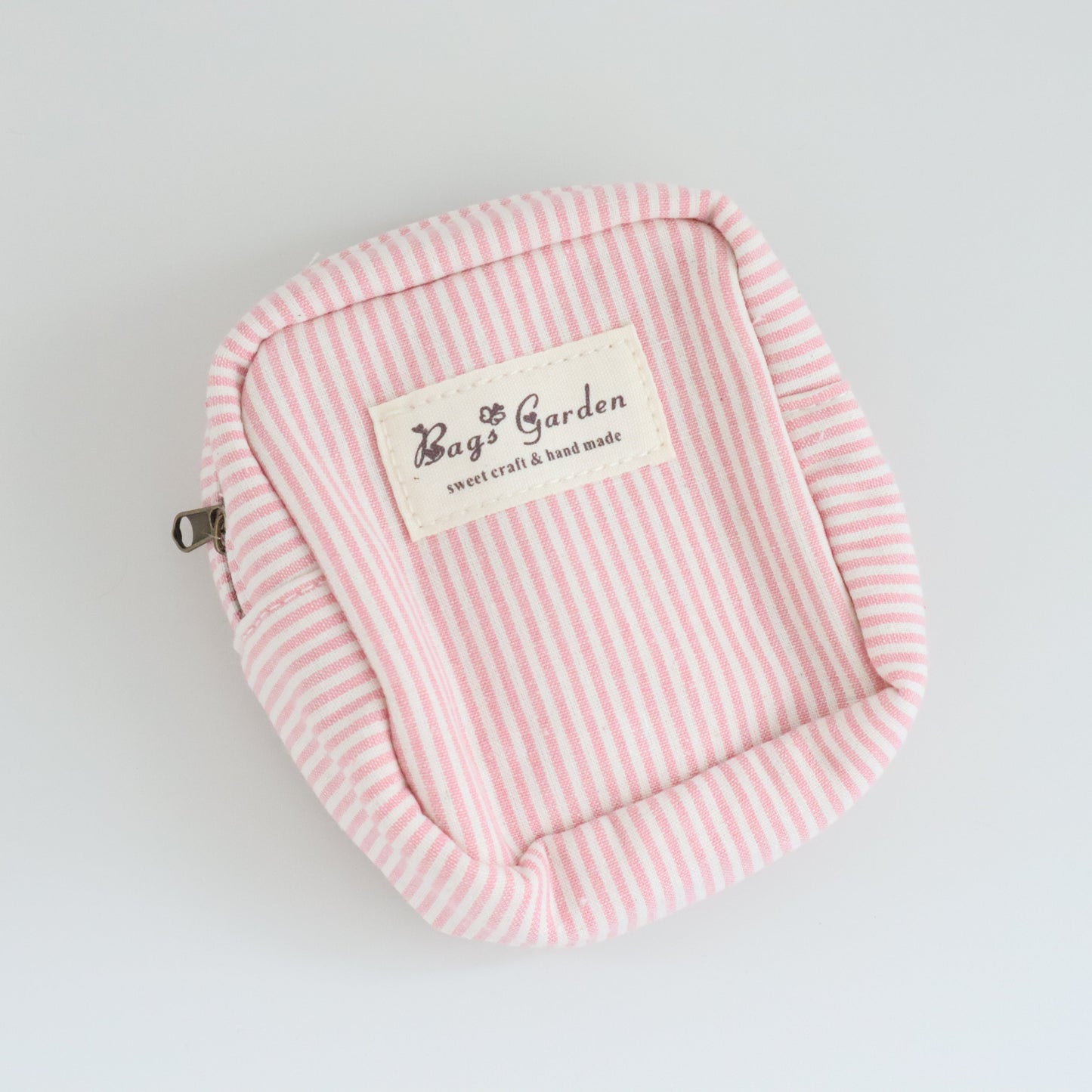 Bags Garden bolso de mano Mini pouch algodón Rayas Rosa Bags Garden Bags Garden