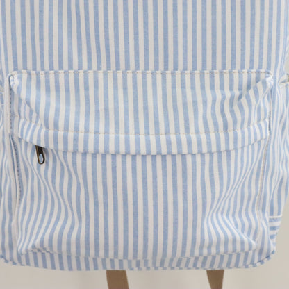 Bags Garden mochila Mochila maxi algodon Raya ancha Azulado Bags Garden Bags Garden