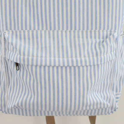 Bags Garden mochila Mochila maxi algodon Raya ancha Azulado Bags Garden Bags Garden