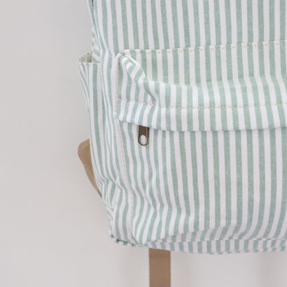 Bags Garden mochila Mochila maxi algodon Raya ancha Mint Bags Garden Bags Garden