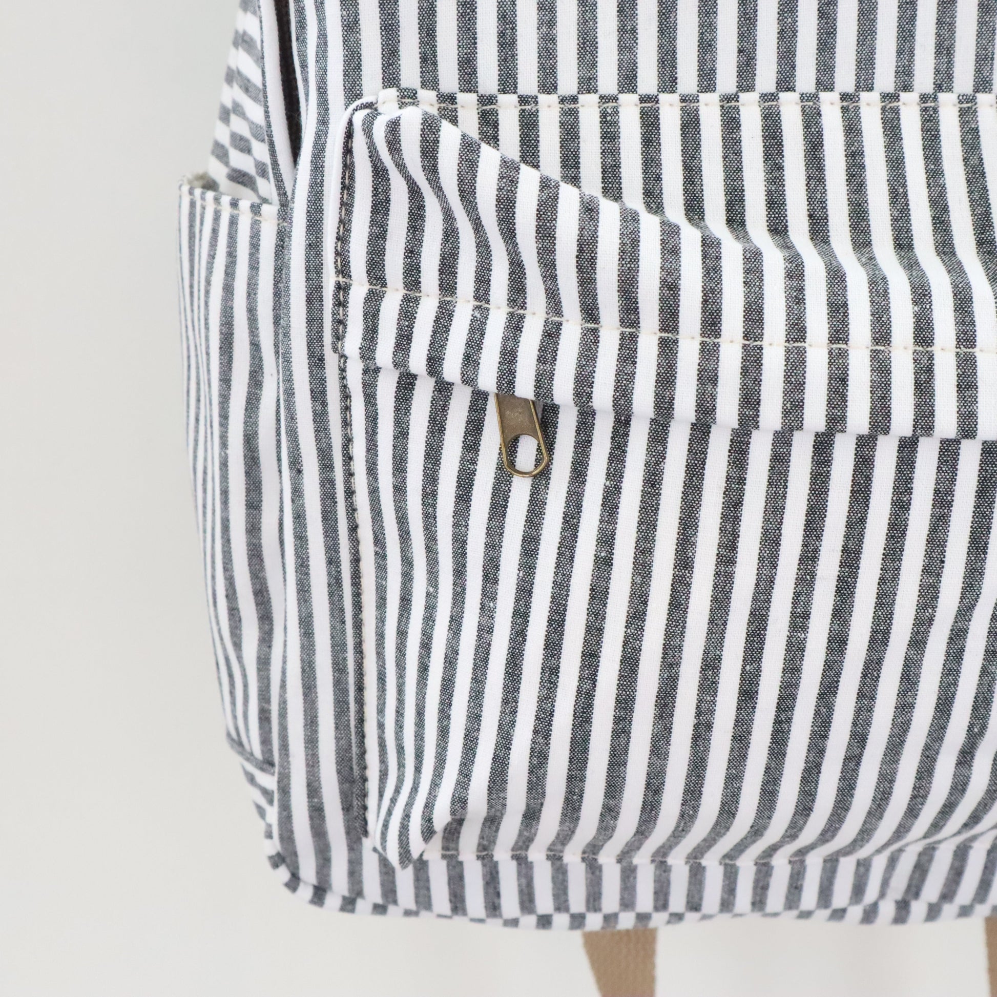 Bags Garden mochila Mochila maxi algodon Raya ancha Negro Bags Garden Bags Garden