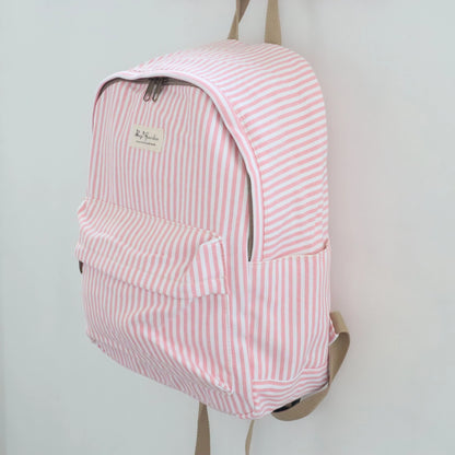 Bags Garden mochila Mochila maxi algodon Raya ancha Rosa Bags Garden Bags Garden