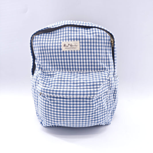 Bags Garden mochila Mochila maxi algodon Vichy Marino Bags Garden Bags Garden